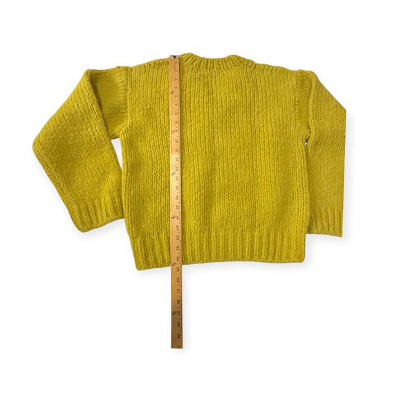 RE/DONE 50s V Neck Pullover Sweater, Wool, Size S, Chartreuse, New with tag - Picture 12 of 12